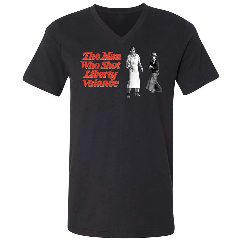 Unisex V-Neck T-Shirt - ZPTVDD4X - Black - 11