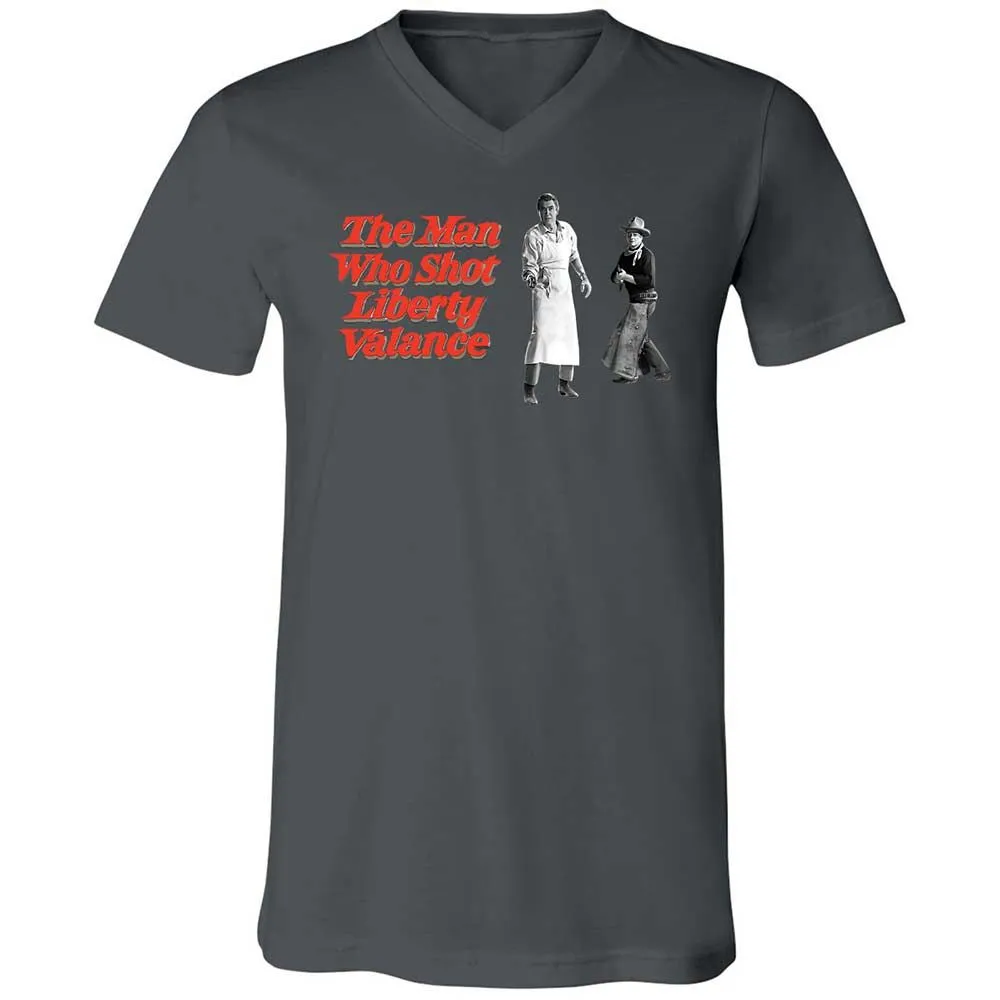 Unisex V-Neck T-Shirt - ZPTVDD4X - Asphalt - 16