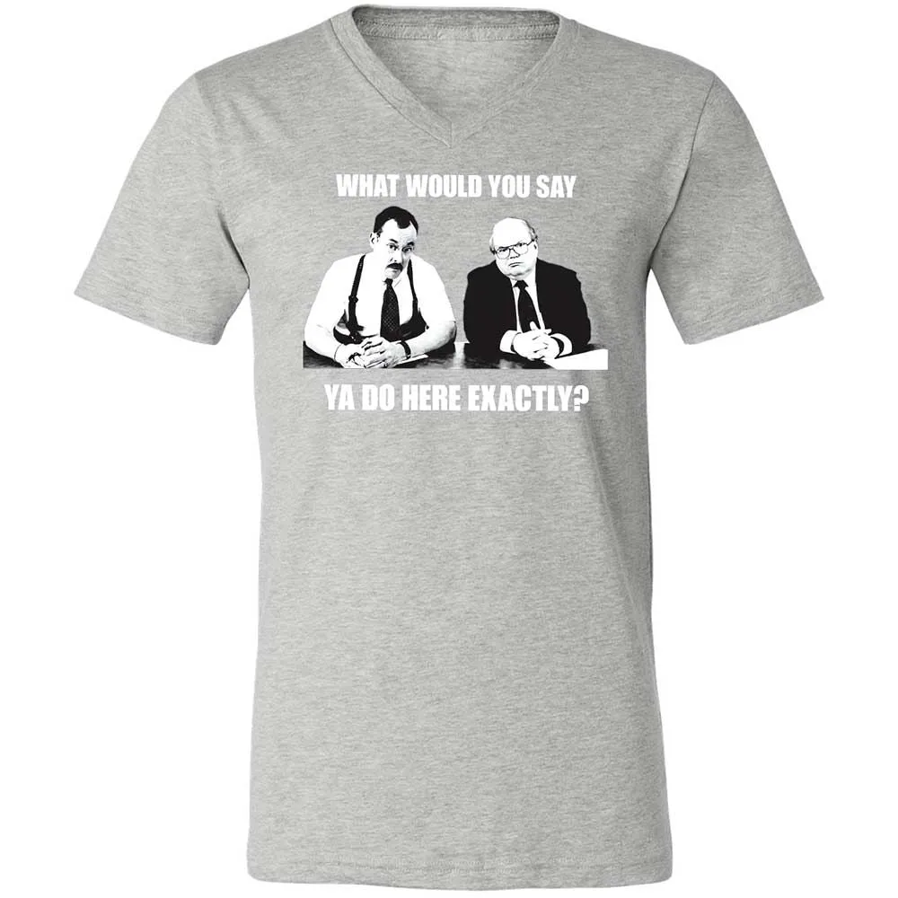 Unisex V-Neck T-Shirt - LJAEUEBJ - Athletic Heather - 15