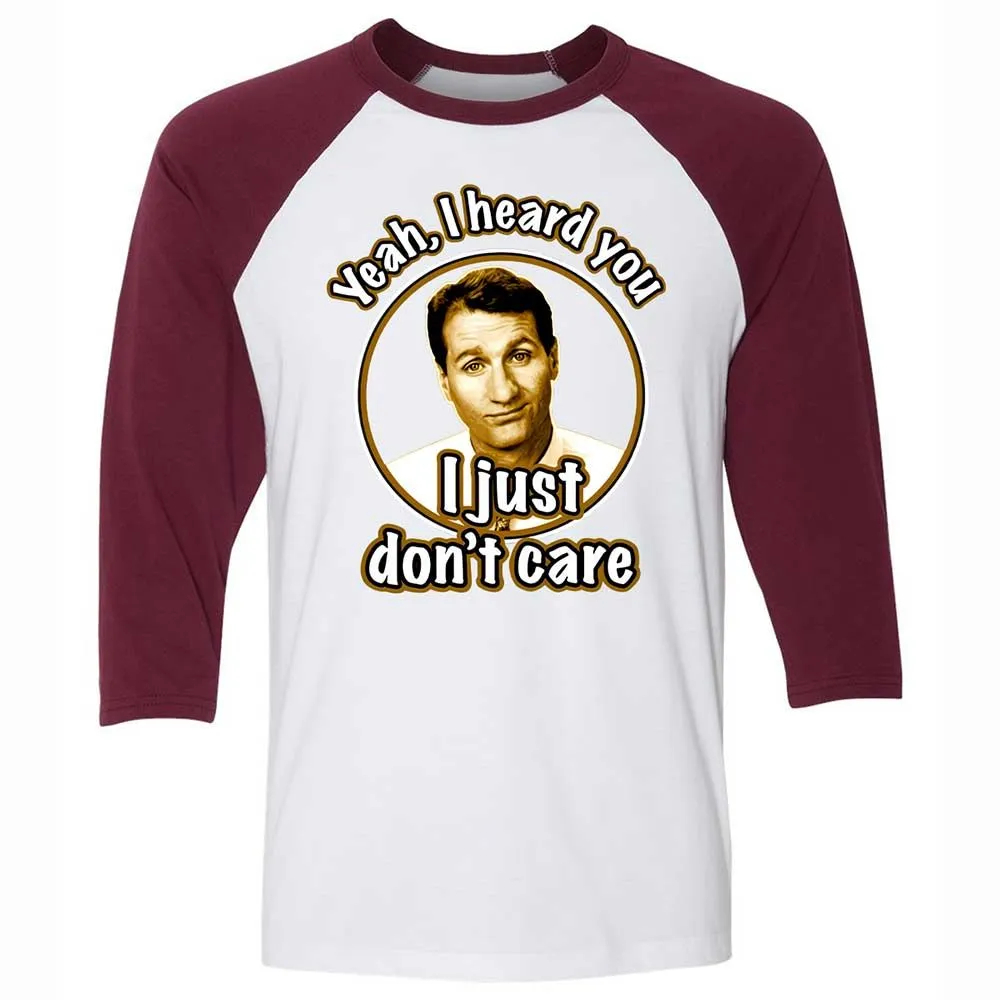 Unisex 3/4 Baseball Tee - 8UKNATWT - White/Maroon - 7