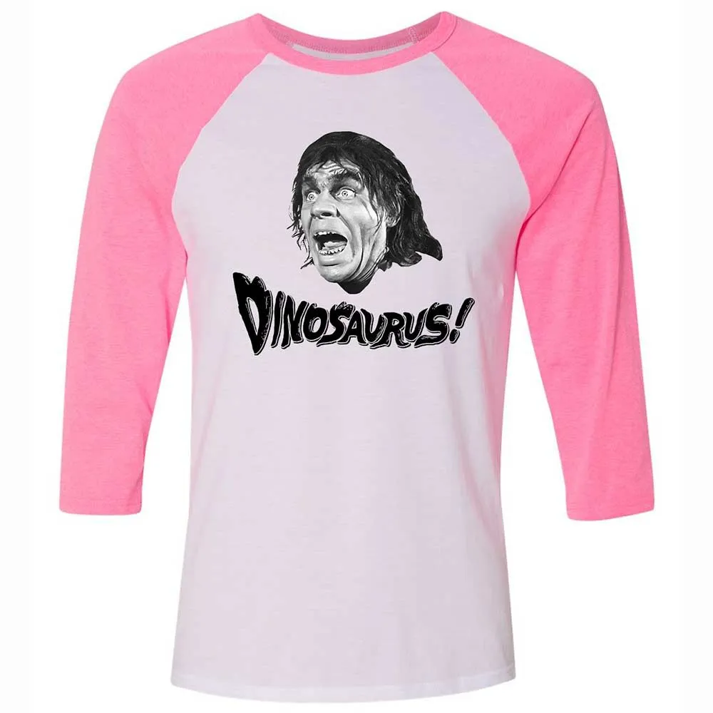 Unisex 3/4 Baseball Tee - 6BA3UPZT - White/Neon Pink - 12