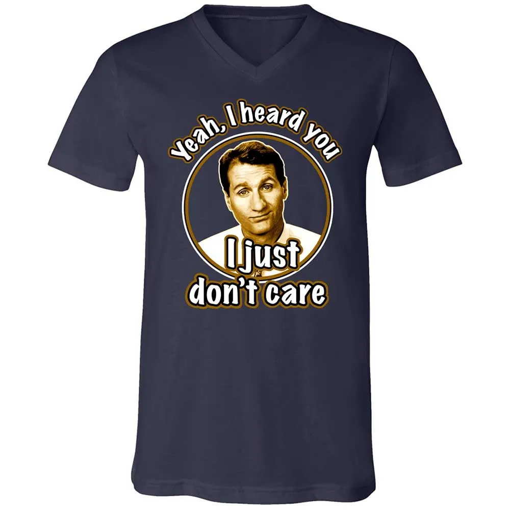 Unisex V-Neck T-Shirt - QQF6A3GS - Navy - 2