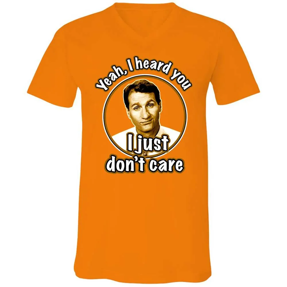 Unisex V-Neck T-Shirt - QQF6A3GS - Orange - 12