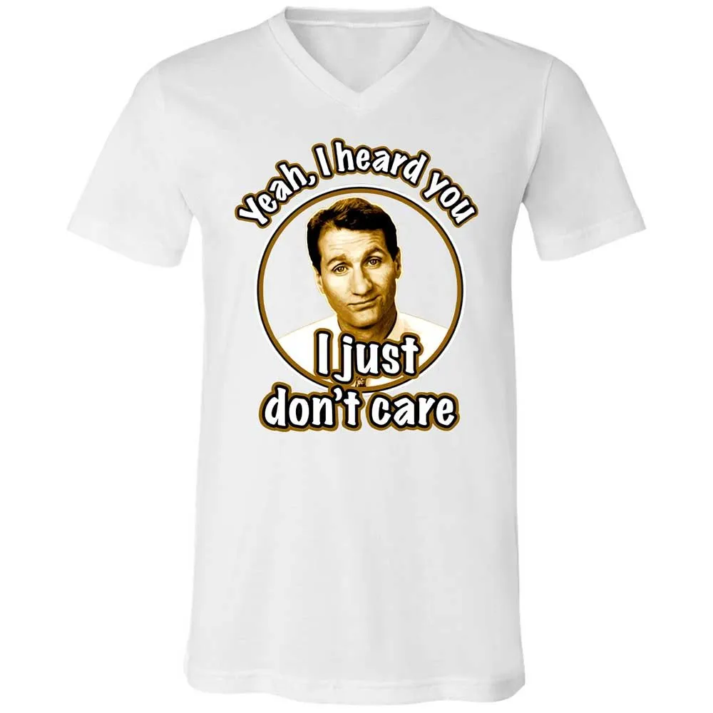 Unisex V-Neck T-Shirt - QQF6A3GS - White - 16