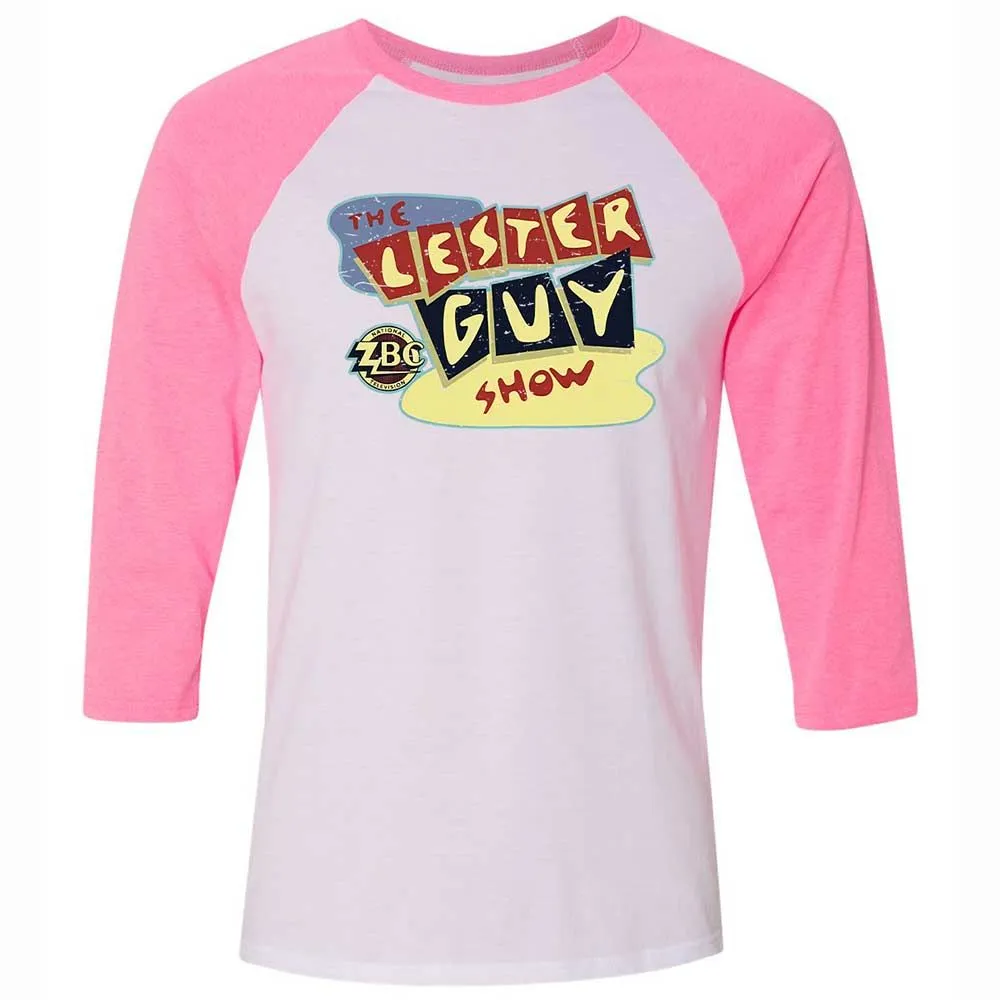 Unisex 3/4 Baseball Tee - K53ZMG8R - White/Neon Pink - 12