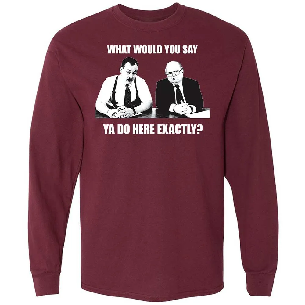 Long Sleeve T-Shirt - RLVL3X9J - Maroon - 6