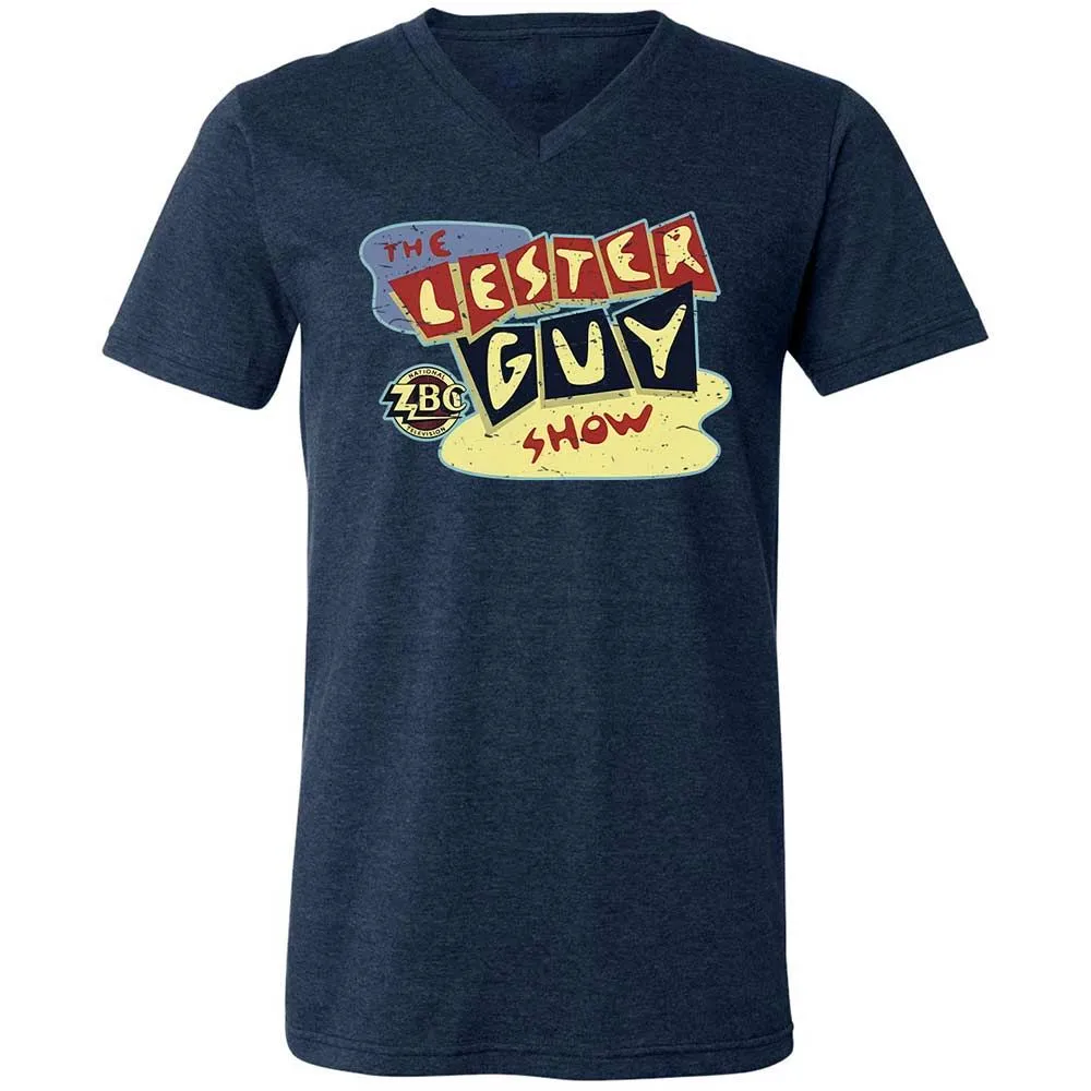 Unisex V-Neck T-Shirt - UR9XNNQV - Heather Navy - 3