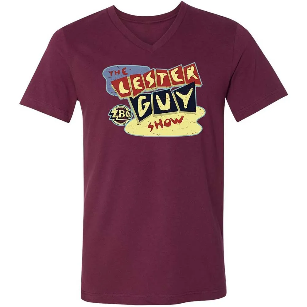 Unisex V-Neck T-Shirt - UR9XNNQV - Maroon - 8
