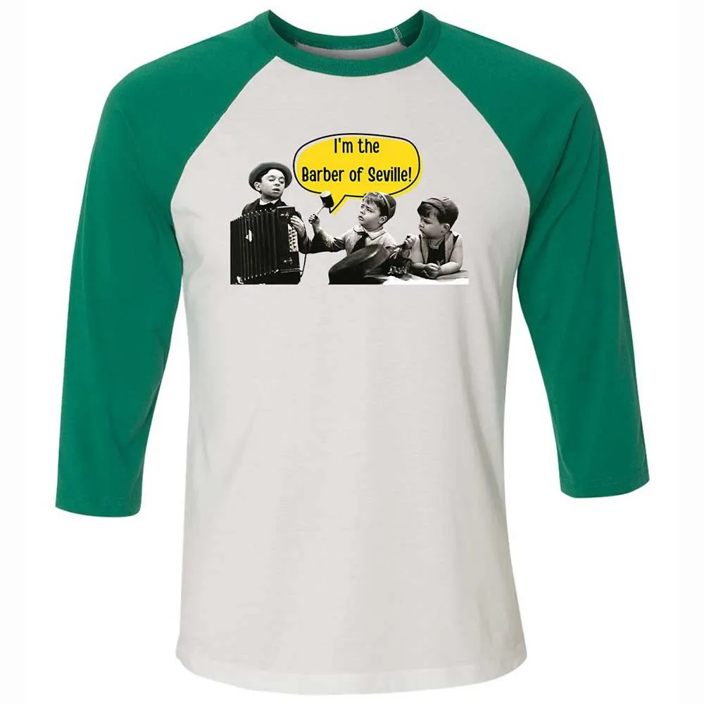 Unisex 3/4 Baseball Tee - 32ZFRBC5 - White/Kelly - 6