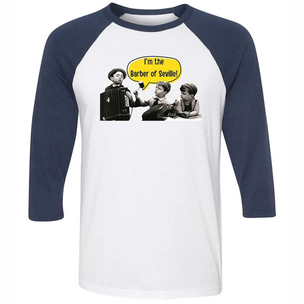 Unisex 3/4 Baseball Tee - 32ZFRBC5 - White/Navy - 8