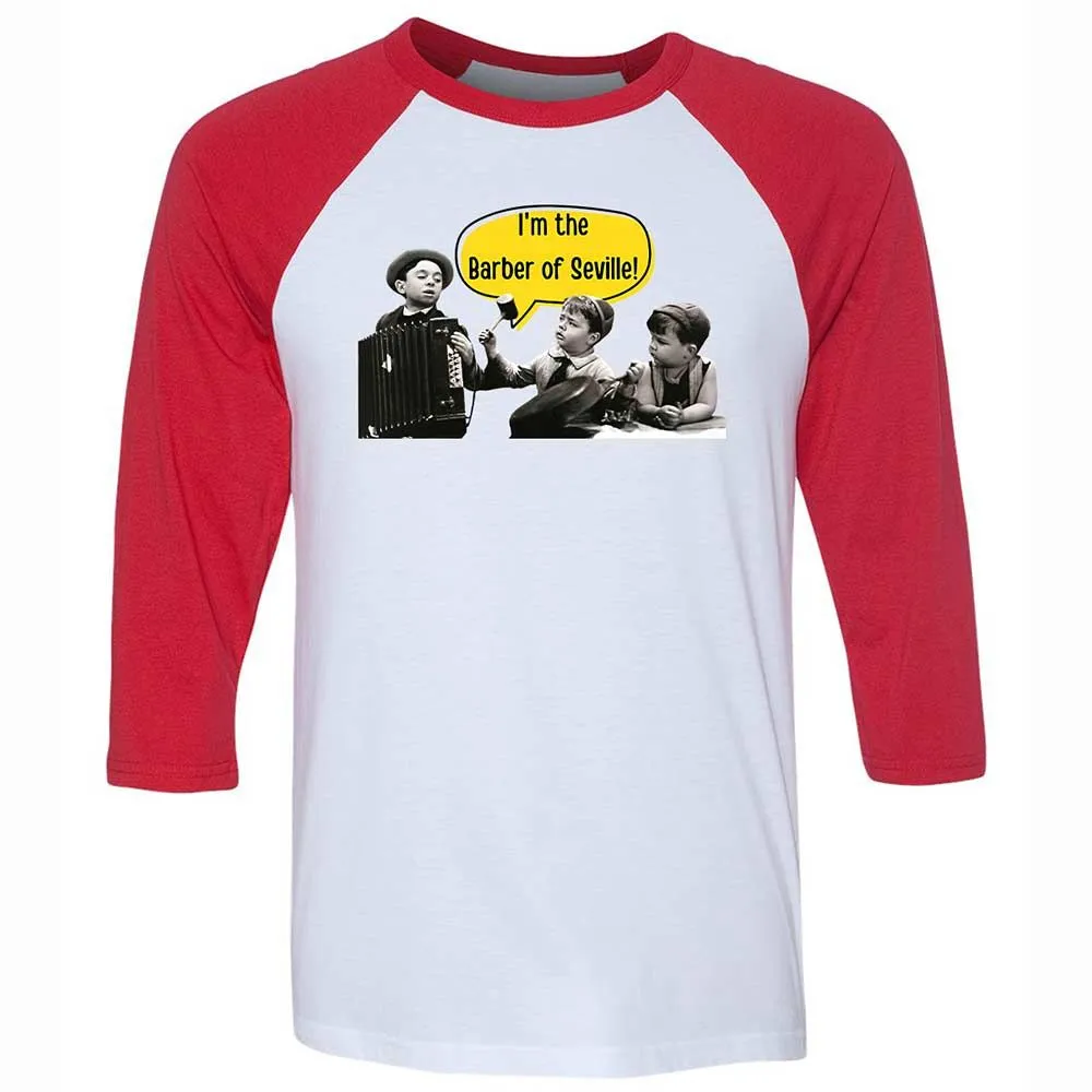 Unisex 3/4 Baseball Tee - 32ZFRBC5 - White/Red - 9
