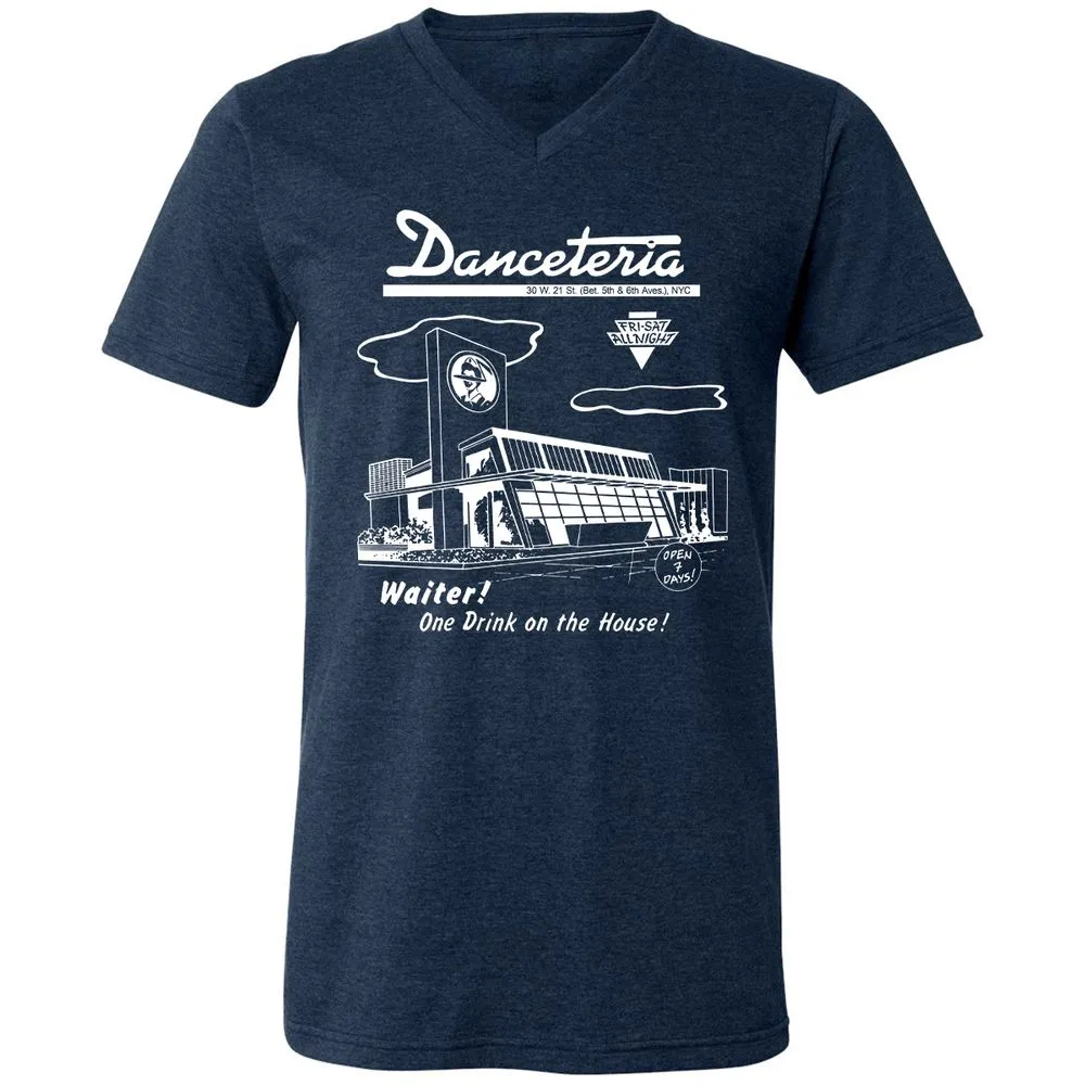 Unisex V-Neck T-Shirt - VFAGRDT7 - Heather Navy - 3