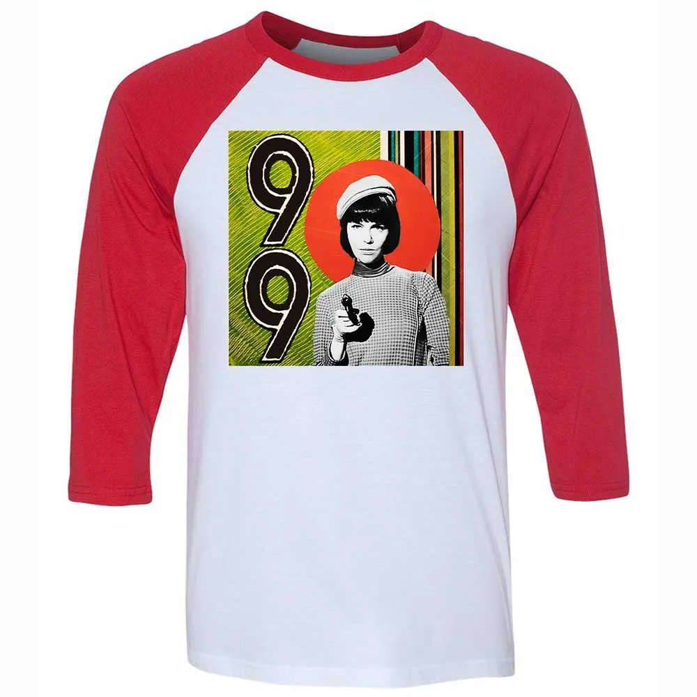 Unisex 3/4 Baseball Tee - X2ESFK5T - White/Red - 9