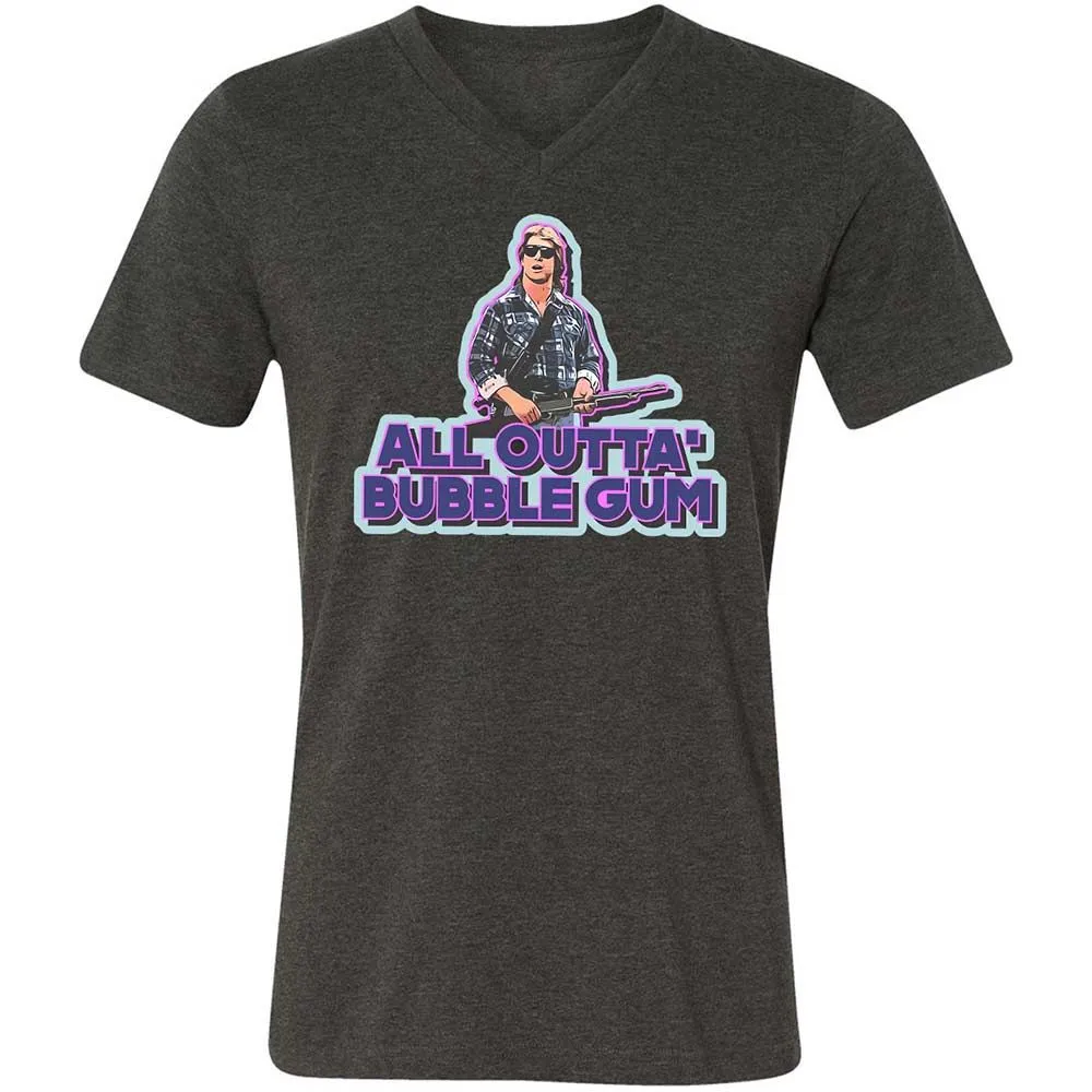 Unisex V-Neck T-Shirt - 2SQ2ZALE - Dark Grey Heather - 8