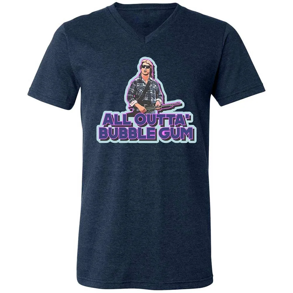 Unisex V-Neck T-Shirt - 2SQ2ZALE - Heather Navy - 13