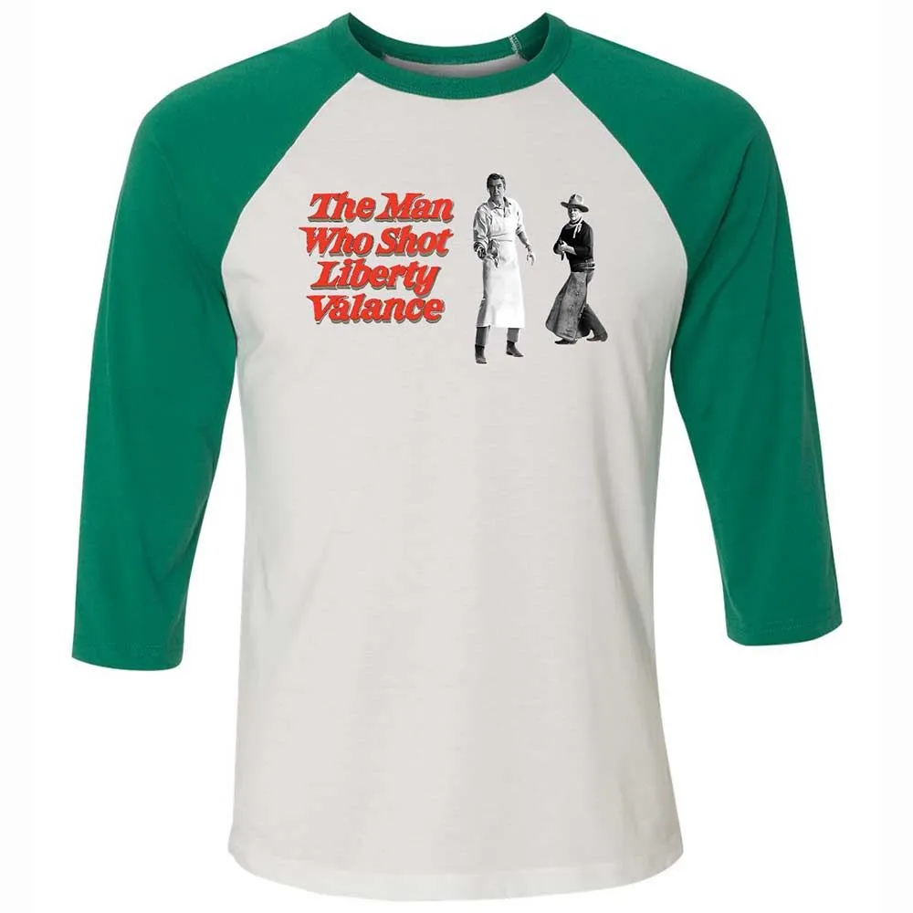 Unisex 3/4 Baseball Tee - 4QLZMX72 - White/Kelly - 6