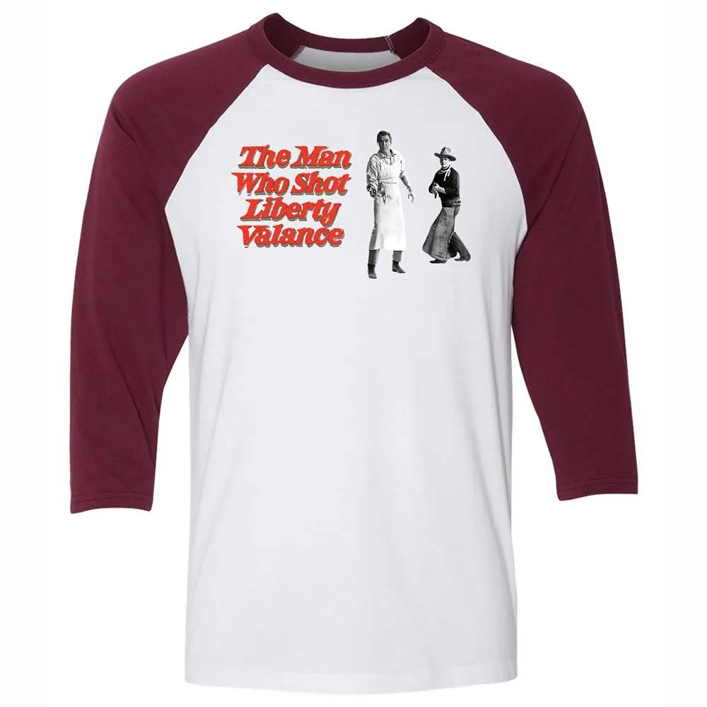 Unisex 3/4 Baseball Tee - 4QLZMX72 - White/Maroon - 7