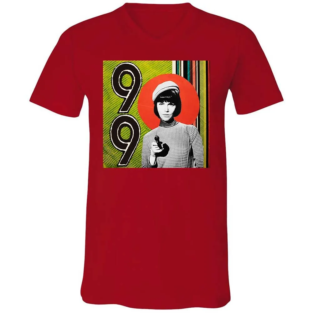 Unisex V-Neck T-Shirt - 4BJL6VHZ - Red - 6