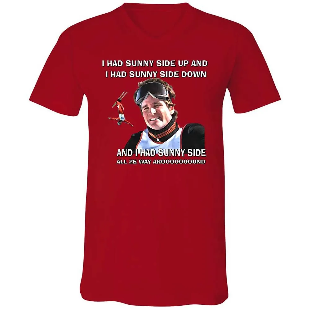 Unisex V-Neck T-Shirt - 3X3Y954S - Red - 5