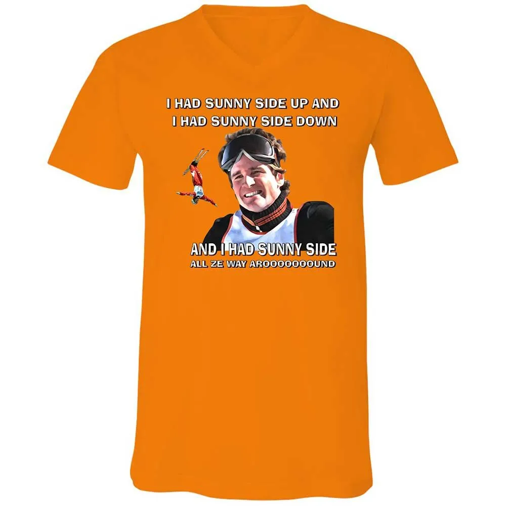 Unisex V-Neck T-Shirt - 3X3Y954S - Orange - 7