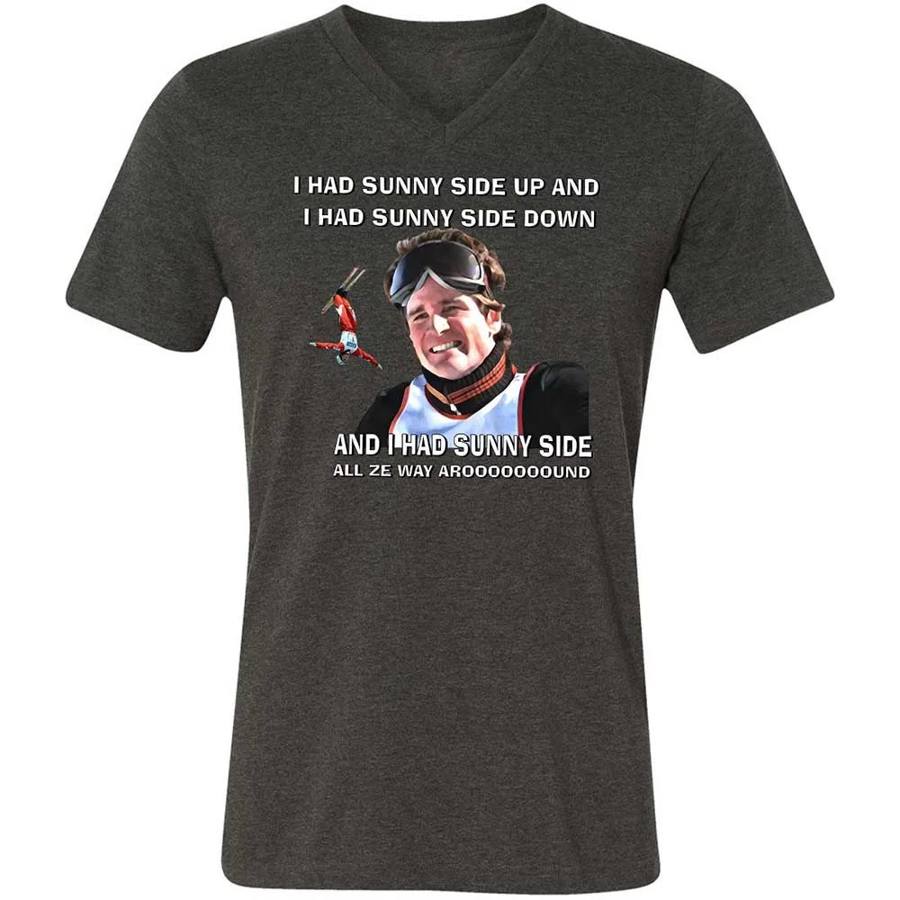 Unisex V-Neck T-Shirt - 3X3Y954S - Dark Grey Heather - 8