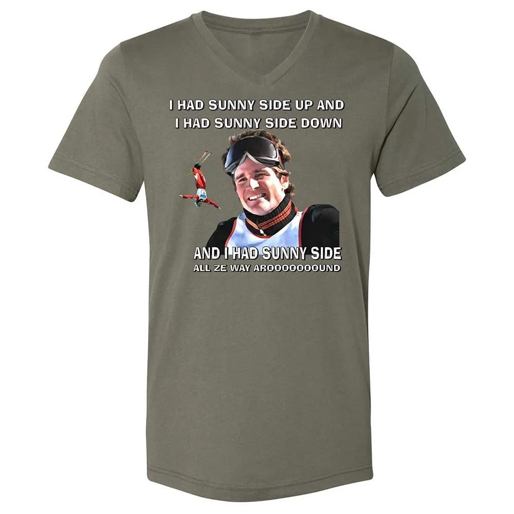 Unisex V-Neck T-Shirt - 3X3Y954S - Military Green - 15