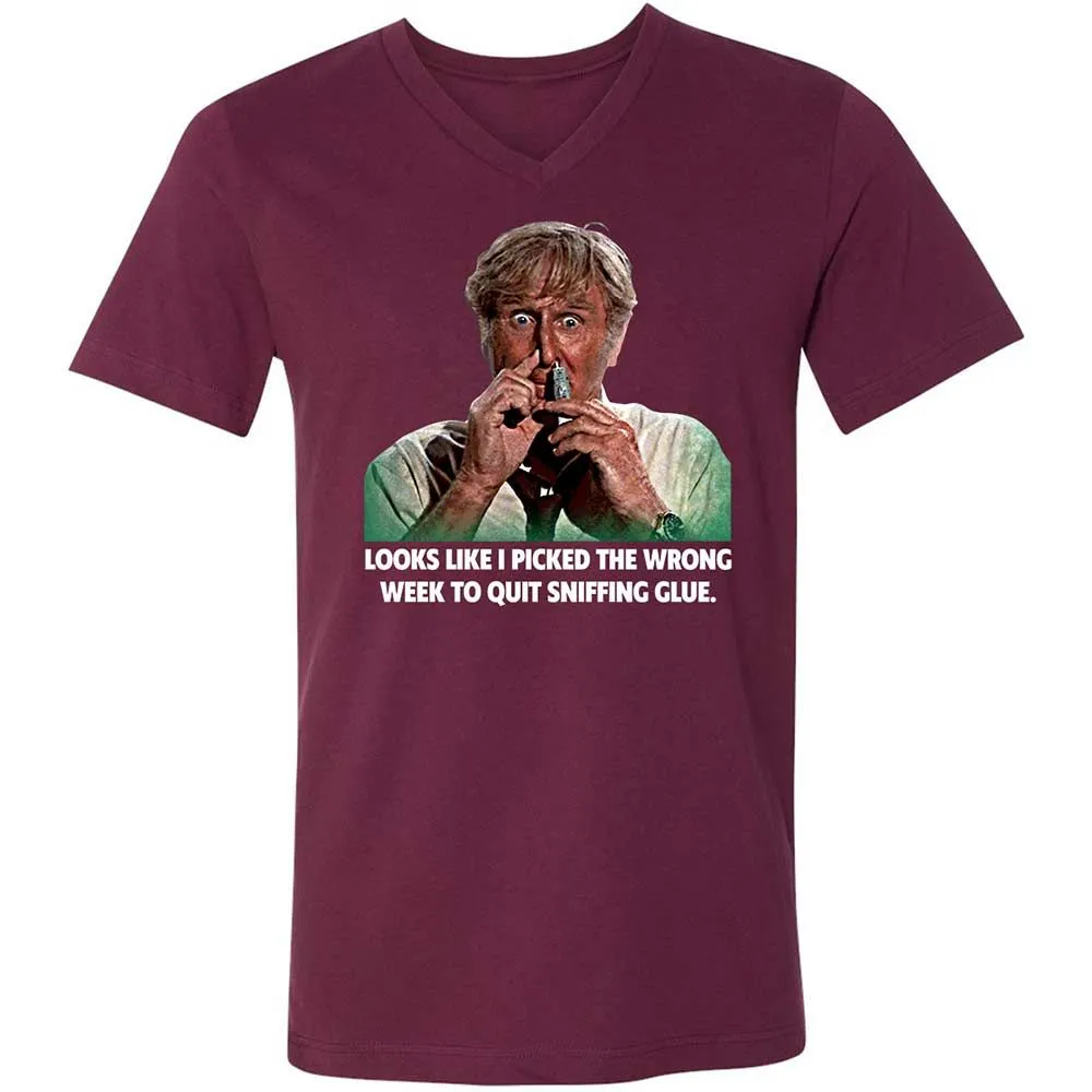 Unisex V-Neck T-Shirt - 9P1CCR8A - Maroon - 8