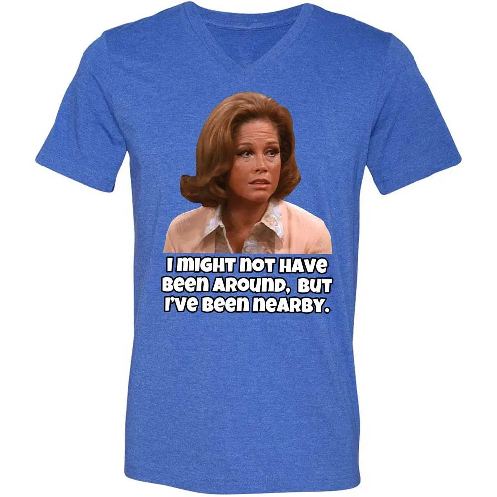 Unisex V-Neck T-Shirt - 71G7AHCK - Heather True Royal - 4