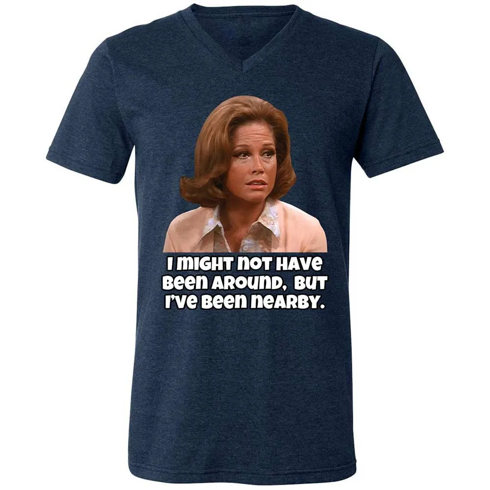 Unisex V-Neck T-Shirt - 71G7AHCK - Heather Navy - 13