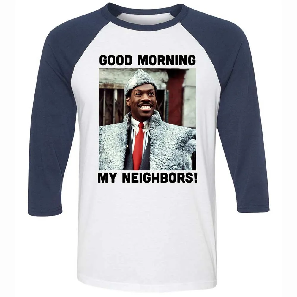 Good Morning My Neighbors - White/Navy - 8