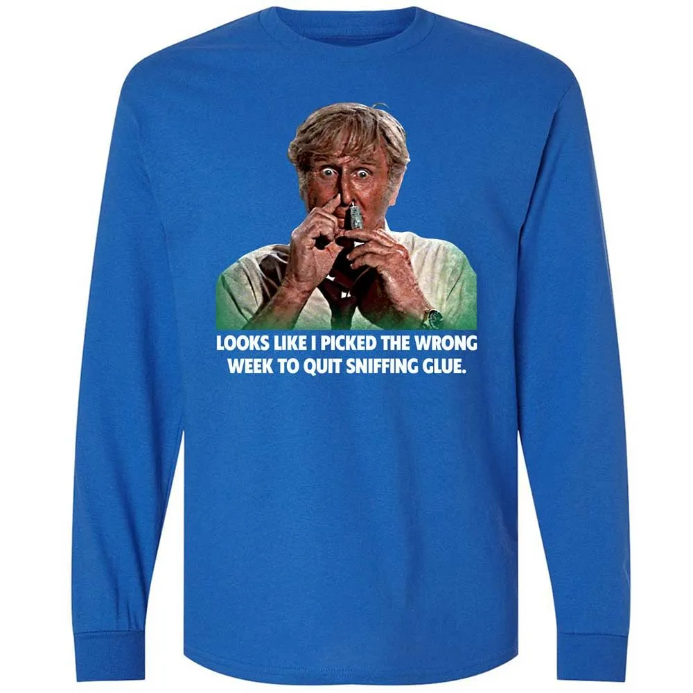 Long Sleeve T-Shirt - 5R8HWJ1Q - Royal - 3