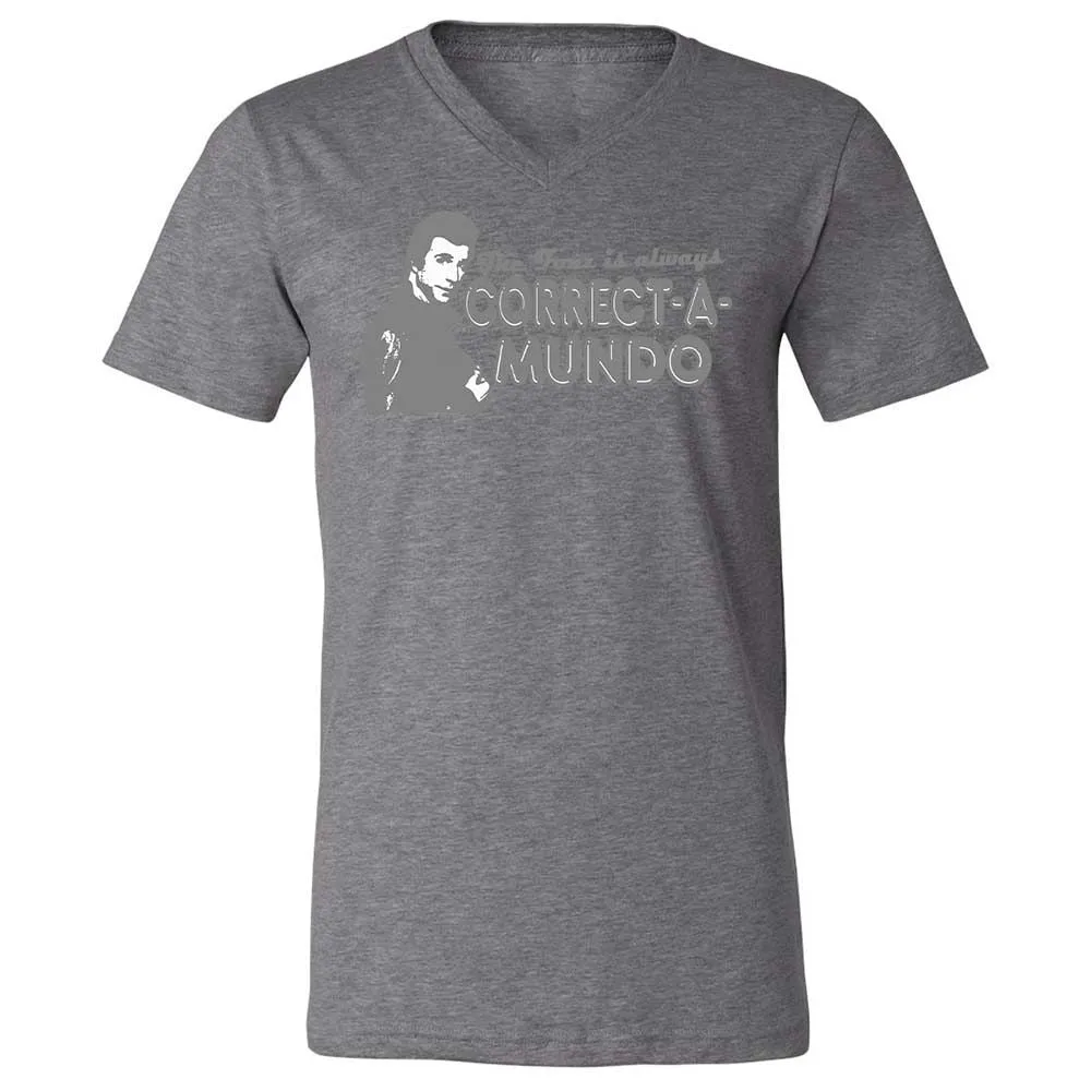 Unisex V-Neck T-Shirt - N1Q8UC2A - Deep Heather - 9
