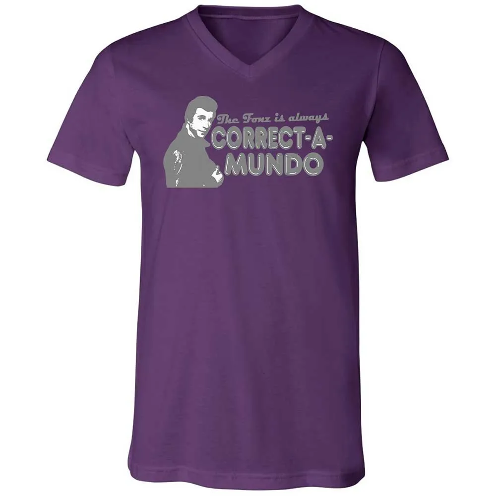 Unisex V-Neck T-Shirt - N1Q8UC2A - Team Purple - 10