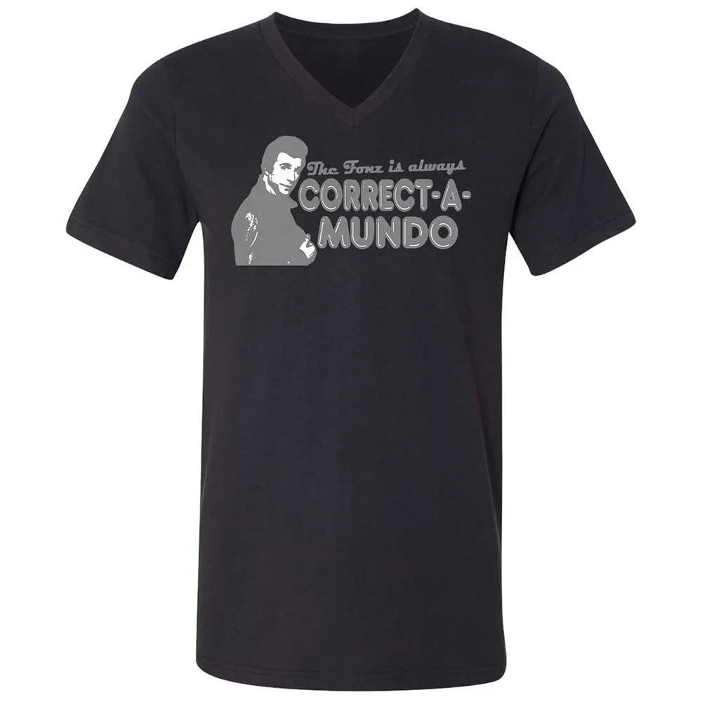 Unisex V-Neck T-Shirt - N1Q8UC2A - Black - 11