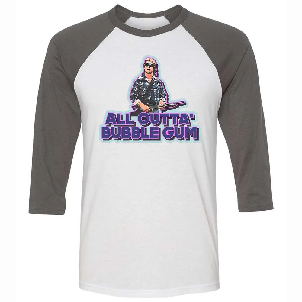 Unisex 3/4 Baseball Tee - M4HLCR4H - White/Asphalt - 2