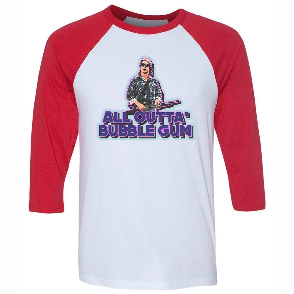 Unisex 3/4 Baseball Tee - M4HLCR4H - White/Red - 9