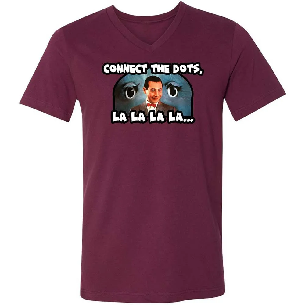Unisex V-Neck T-Shirt - KN9M8C8S - Maroon - 14
