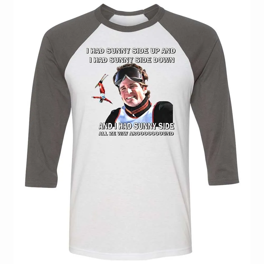 Unisex 3/4 Baseball Tee - SGWNMJJZ - White/Asphalt - 2