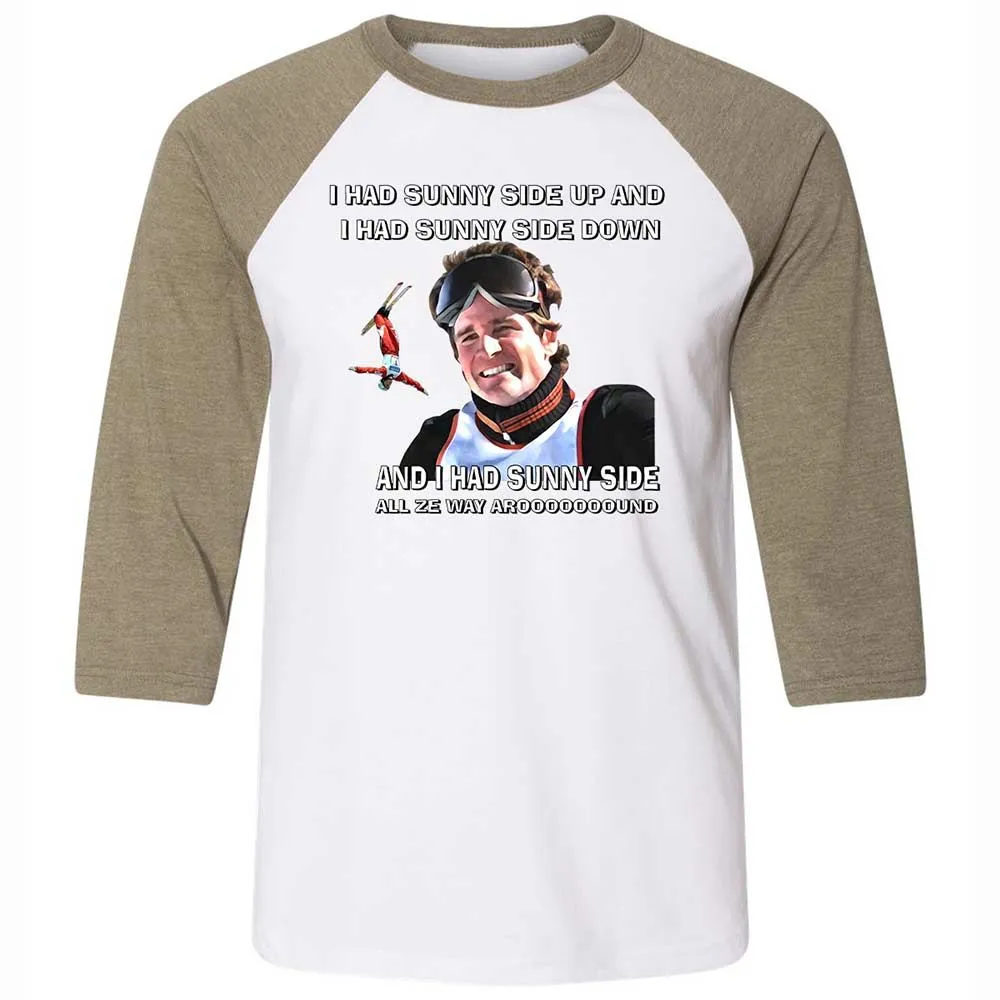 Unisex 3/4 Baseball Tee - SGWNMJJZ - White/Heather Olive - 4