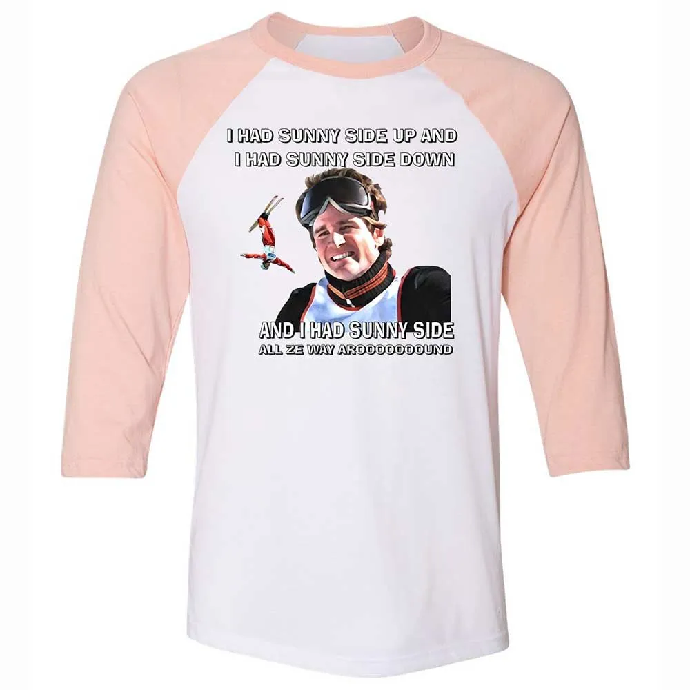 Unisex 3/4 Baseball Tee - SGWNMJJZ - White/Heather Peach - 5