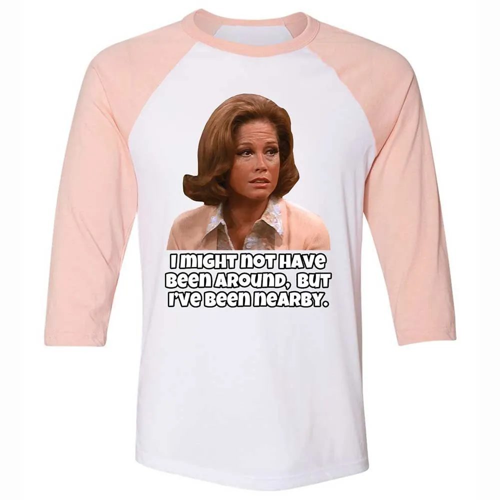 Unisex 3/4 Baseball Tee - GQS2DW5J - White/Heather Peach - 5