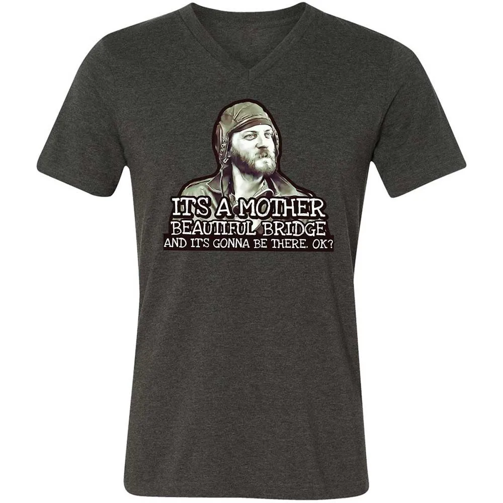 Unisex V-Neck T-Shirt - SF9JU4QY - Dark Grey Heather - 8