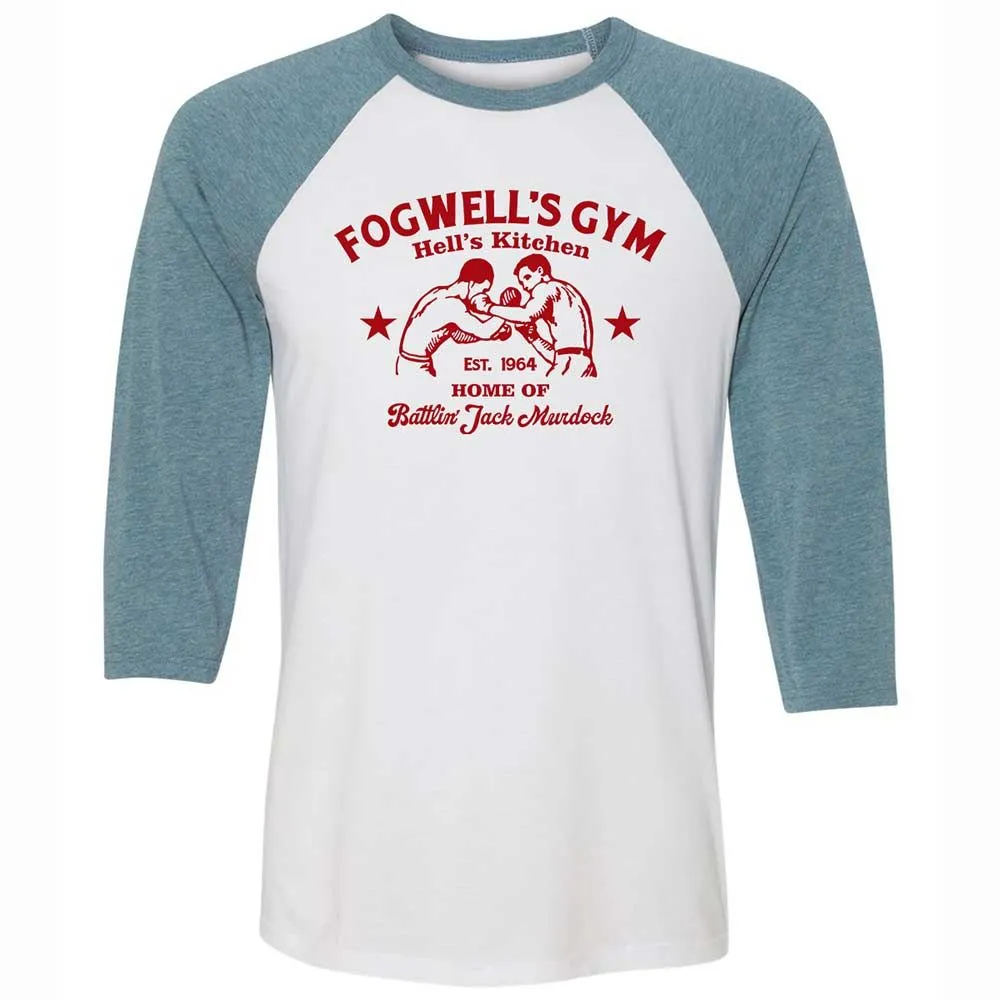 Unisex 3/4 Baseball Tee - TFUNNSLV - White/Denim - 3