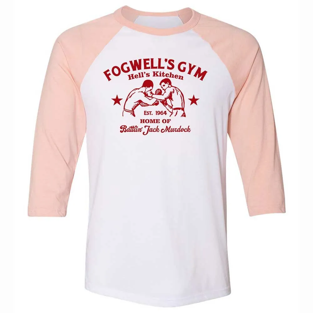 Unisex 3/4 Baseball Tee - TFUNNSLV - White/Heather Peach - 5