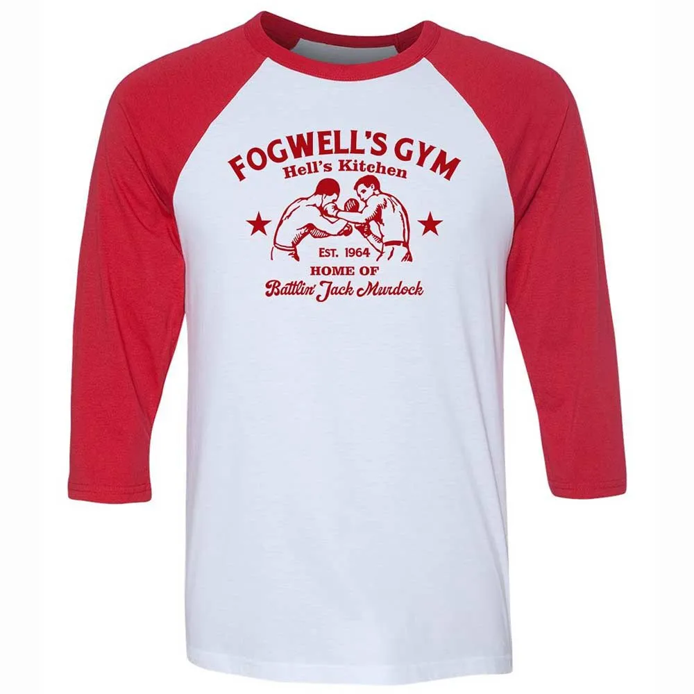 Unisex 3/4 Baseball Tee - TFUNNSLV - White/Red - 9