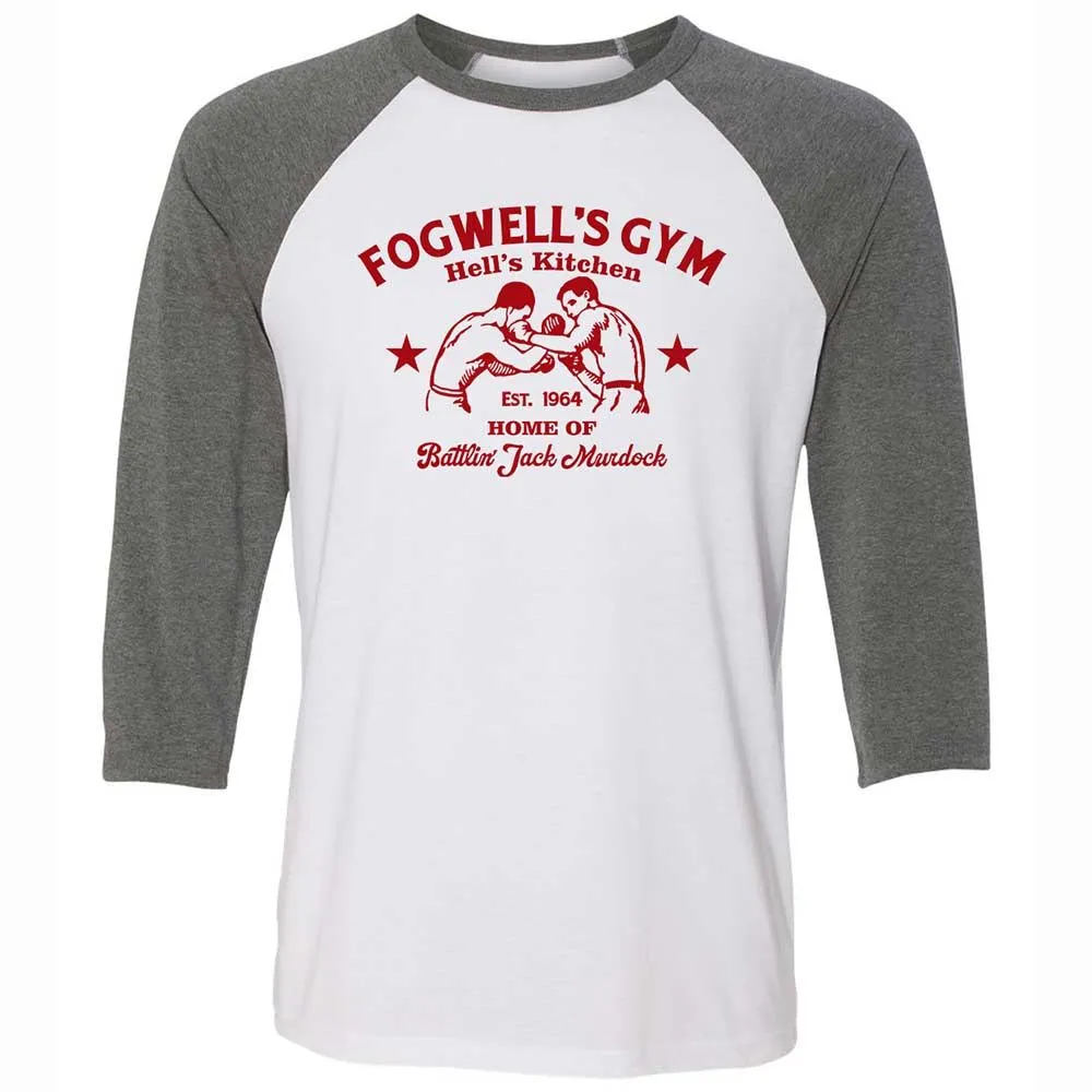 Unisex 3/4 Baseball Tee - TFUNNSLV - White/Deep Heather - 11