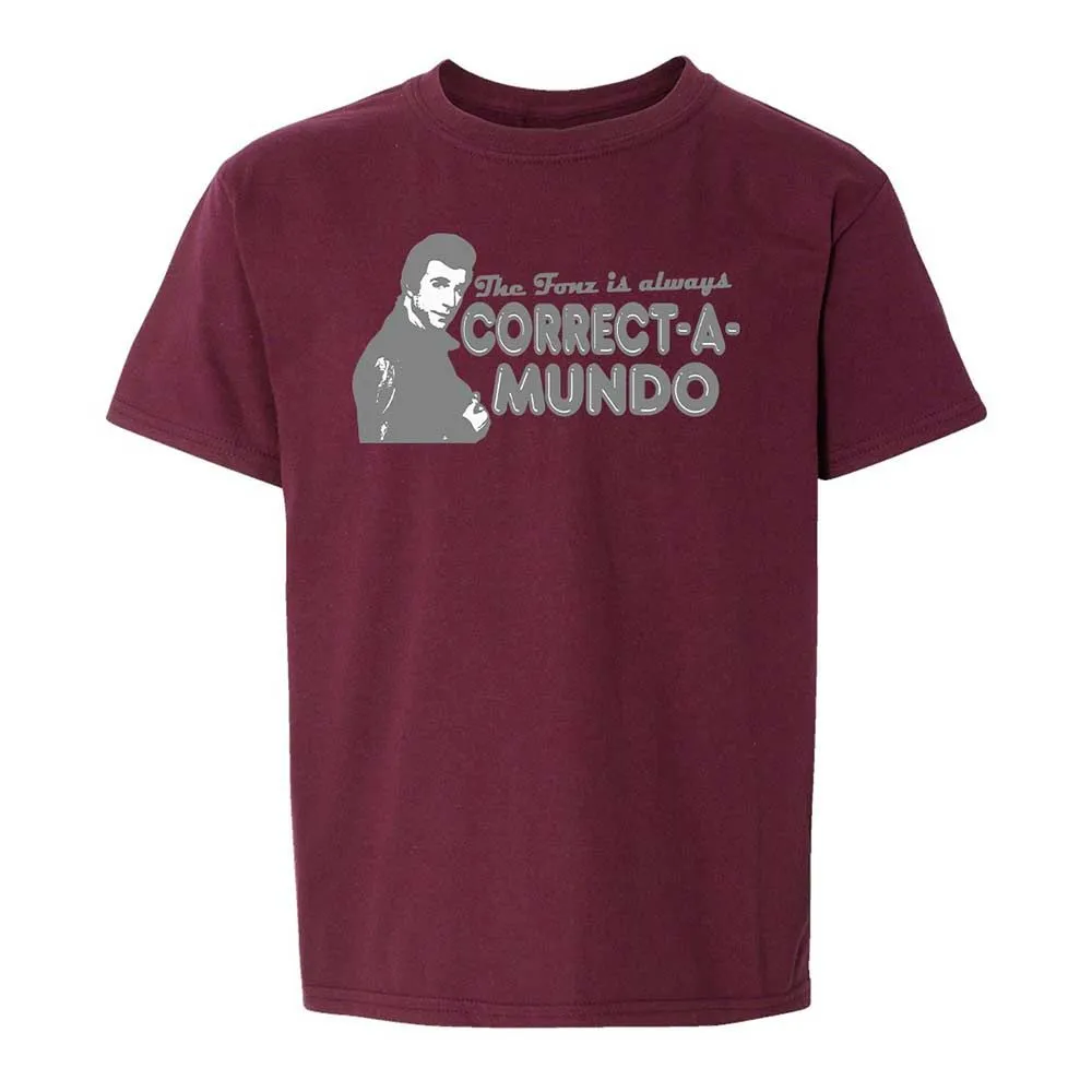 Kids T-Shirt - W8L9WD4A - Maroon - 19