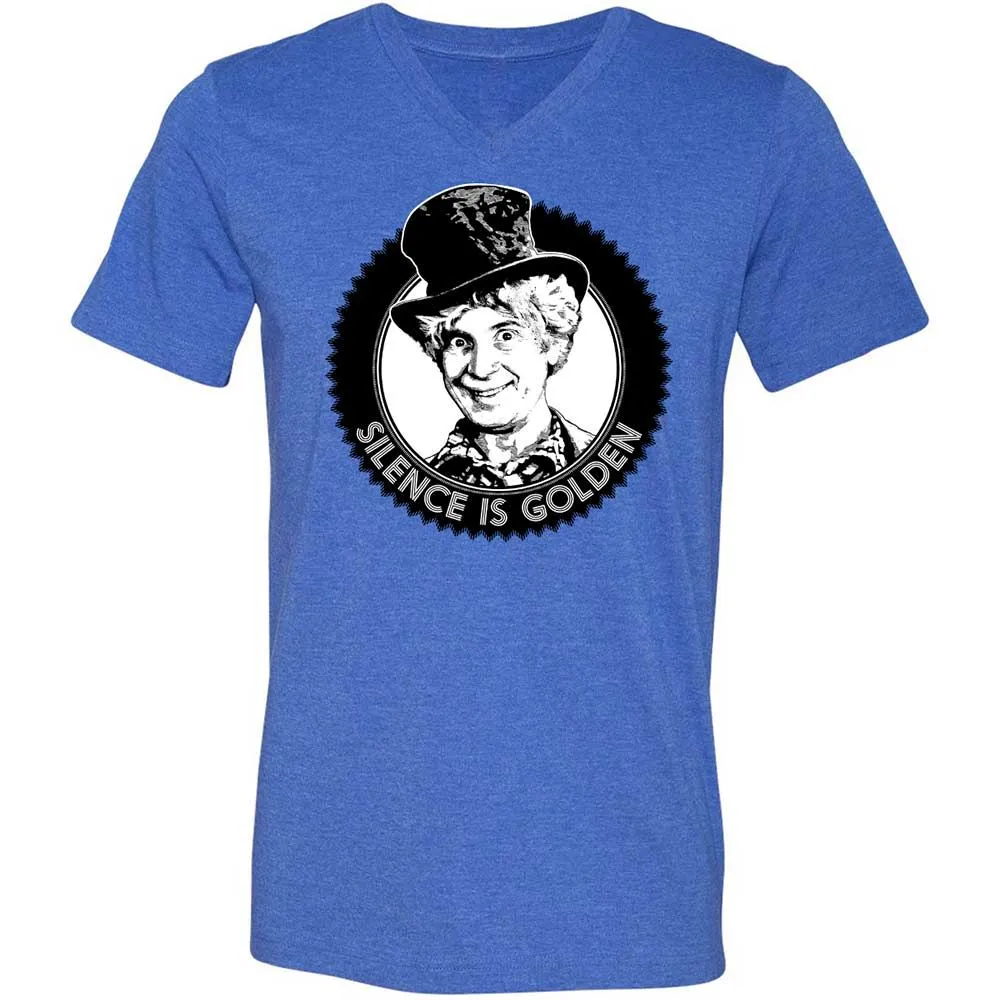 Unisex V-Neck T-Shirt - MZAHK3RB - Heather True Royal - 4