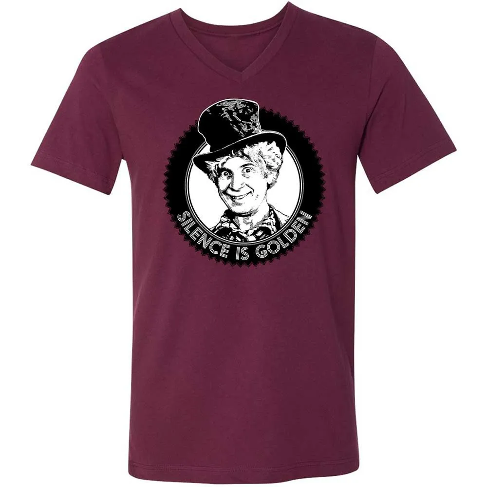 Unisex V-Neck T-Shirt - MZAHK3RB - Maroon - 14