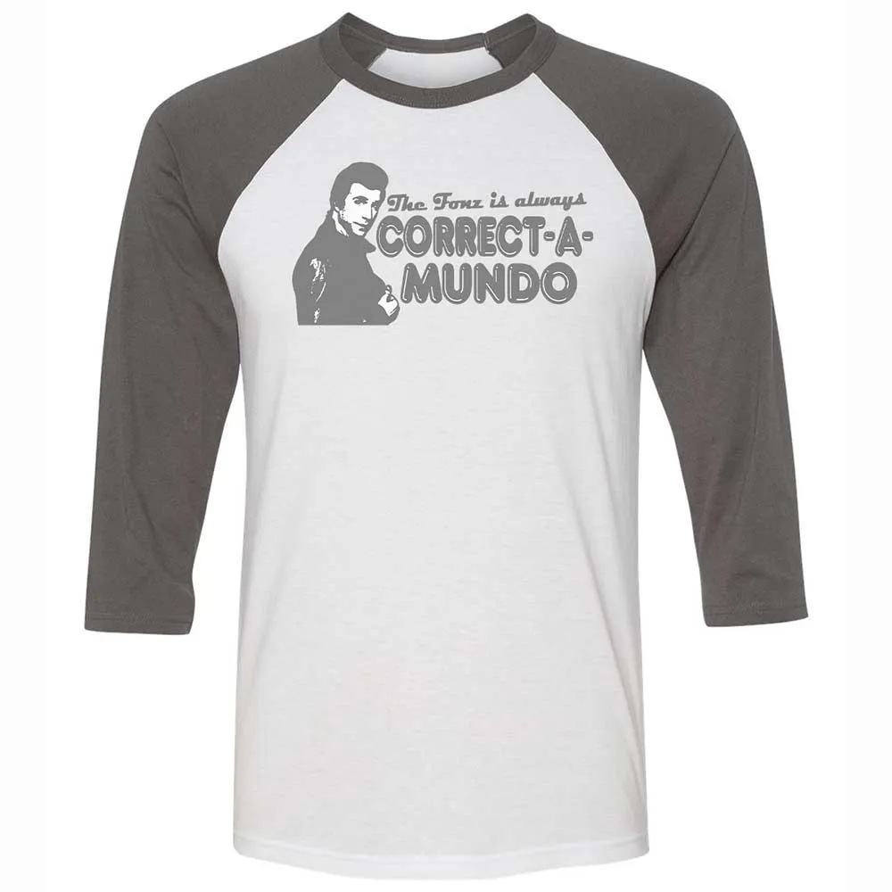 Unisex 3/4 Baseball Tee - 71ZSSCCW - White/Asphalt - 2